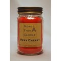 More Than A Candle More Than A Candle VCY16M 16 oz Mason Jar Soy Candle; Very Cherry VCY16M